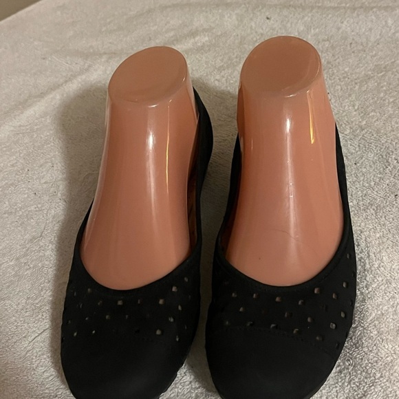 Gabor Hovercraft Black Suede Flats Shoes Sz 7 - Picture 9 of 12